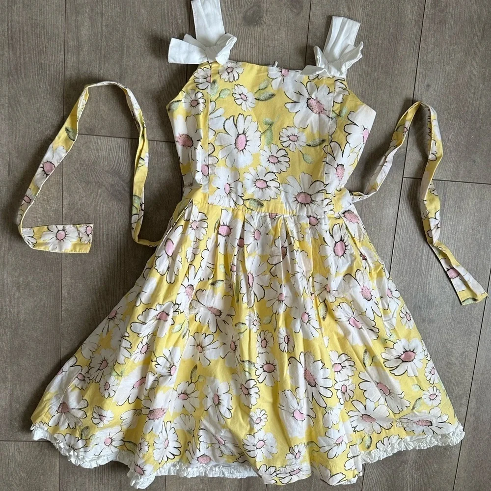 Vintage Children’s Place Girl’s Dainty Daisies Cotton Dress Fit and Flare Size 6